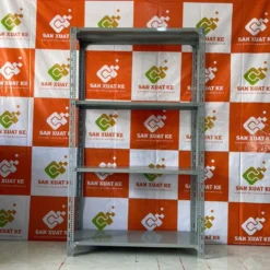 Kệ V lỗ cao 2m rộng 30cm dài 1m2 4 tầng