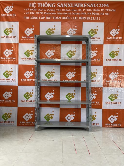 Giải pháp Kệ Sắt V Lỗ 2m x 0.3m x 1.2m 5 Tầng