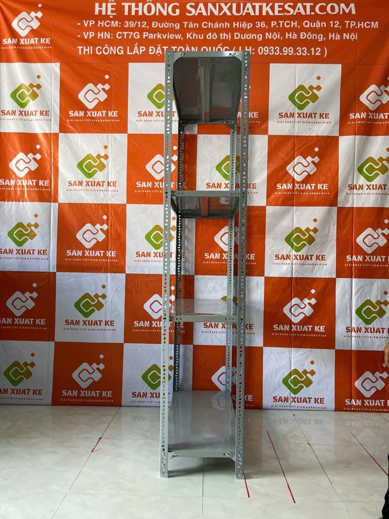 Kệ sắt V lỗ 2m x 0.4m x 1.2m