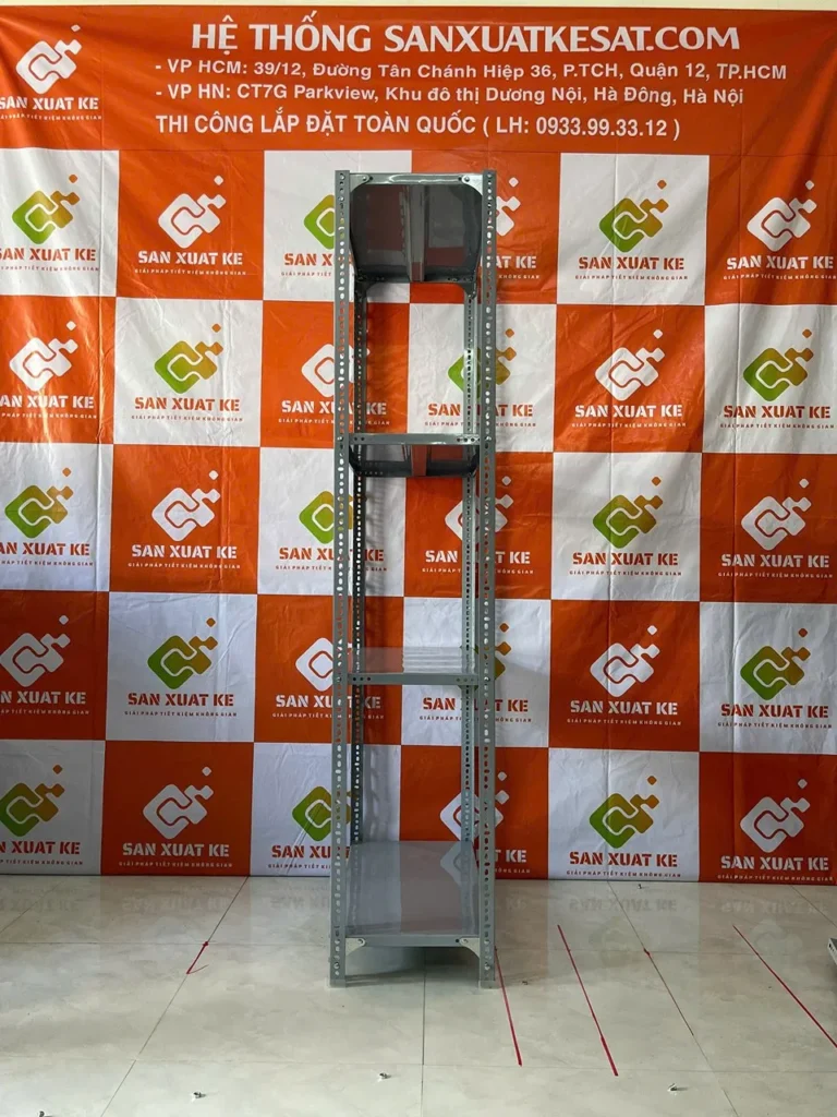Kệ sắt V lỗ 4 tầng 2m x 0.4m x 1m giá rẻ