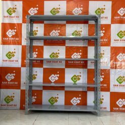 Kệ sắt V lỗ 2m x 0.3m x 1.5m 5 tầng giá rẻ tại xưởng