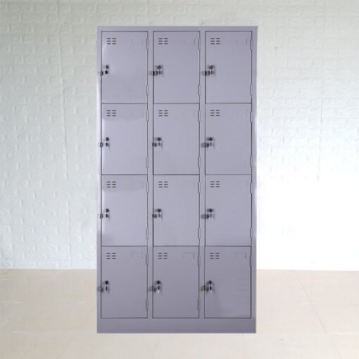 Tủ Locker 12 Ngăn 12C3K (12 Ngăn 12 Khoang) 915x450x1830