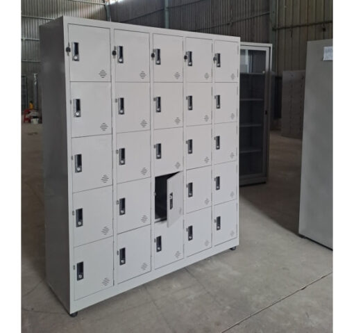 Tủ Locker 25 Ngăn 25C5K (25 Ngăn 5 Khoang) 1500x450x1830