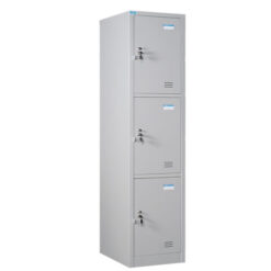 Tủ locker 3 ngăn 3C1K (3 ngăn 1 khoang) 378x450x1830