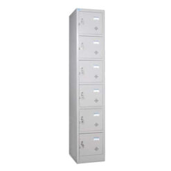 Tủ Locker 6 Ngăn 6C1K (6 Ngăn 1 Khoang) 378x450x1830