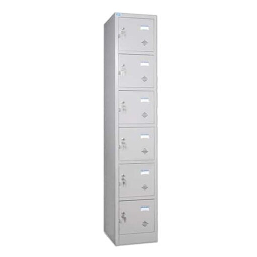 Tủ Locker 6 Ngăn 6C1K (6 Ngăn 1 Khoang) 378x450x1830