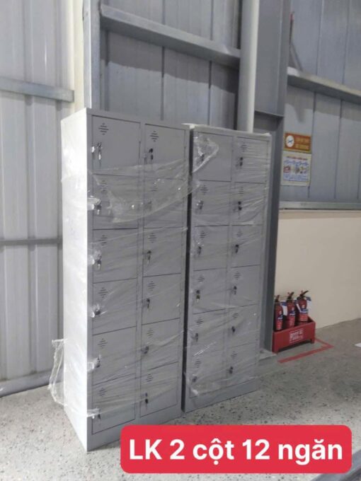 Tủ locker 12 ngăn 12C2K (12 ngăn 2 khoang) 619x450x1830