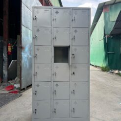 Tủ locker 18 ngăn 18C3K (18 ngăn 3 khoang) 915x450x1830 - Ảnh 3