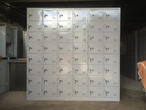 Tủ Locker 48 Ngăn 48C6K (48 Ngăn 6 Khoang) 1790x450x1830