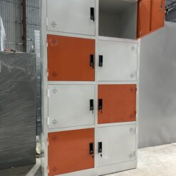 Tủ locker 8 ngăn 8C2K (8 ngăn 2 khoang) 619x450x1830 - Ảnh 3