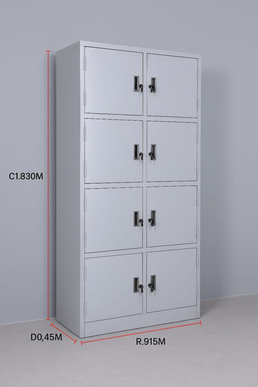 Tủ Tài Liệu 8 Cánh 2 Khoang 915x450x1830