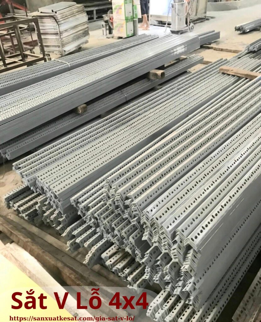 Sắt V lỗ 4x4 bền, giá xưởng