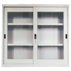 Tủ tài liệu 2 cánh 3 ngăn cửa lùa kính 2C3N-CLK bền đẹp, tiện dụng
