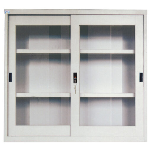 Tủ tài liệu 2 cánh 3 ngăn cửa lùa kính 2C3N-CLK bền đẹp, tiện dụng
