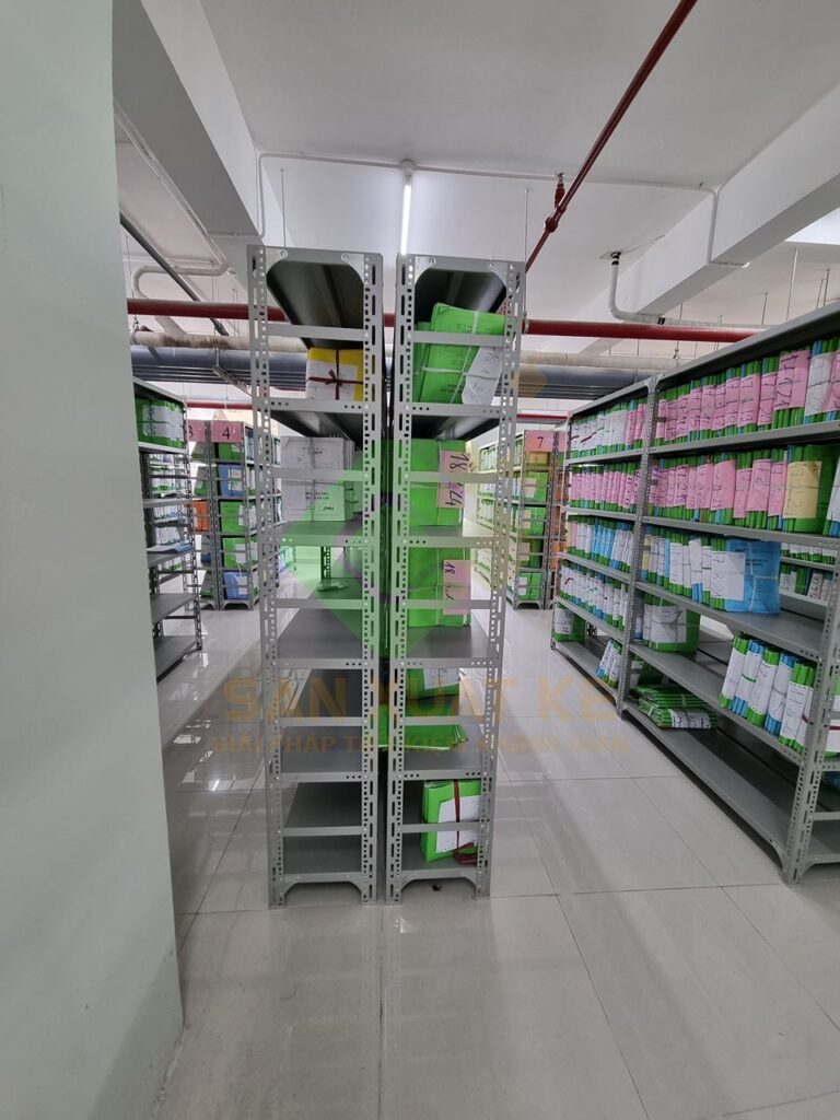 Kệ sắt V lỗ để hồ sơ văn phòng