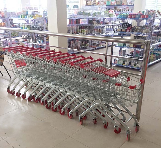 Xe đẩy siêu thị giá rẻ cho cửa hàng