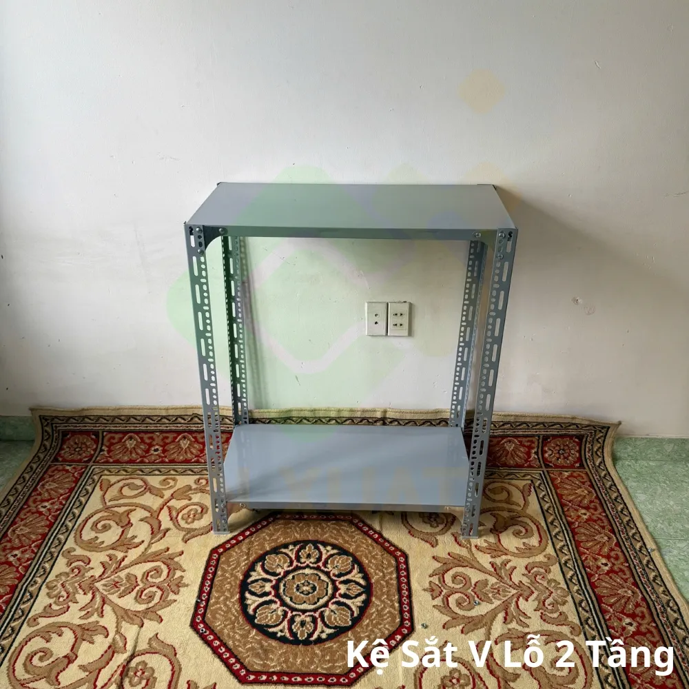 Kệ V lỗ 2 tầng lắp ráp linh hoạt