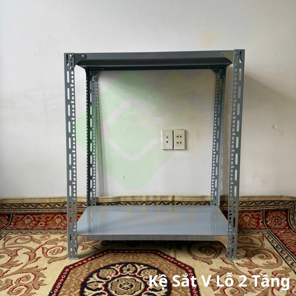 Mua kệ sắt V lỗ 2 tầng giá tốt