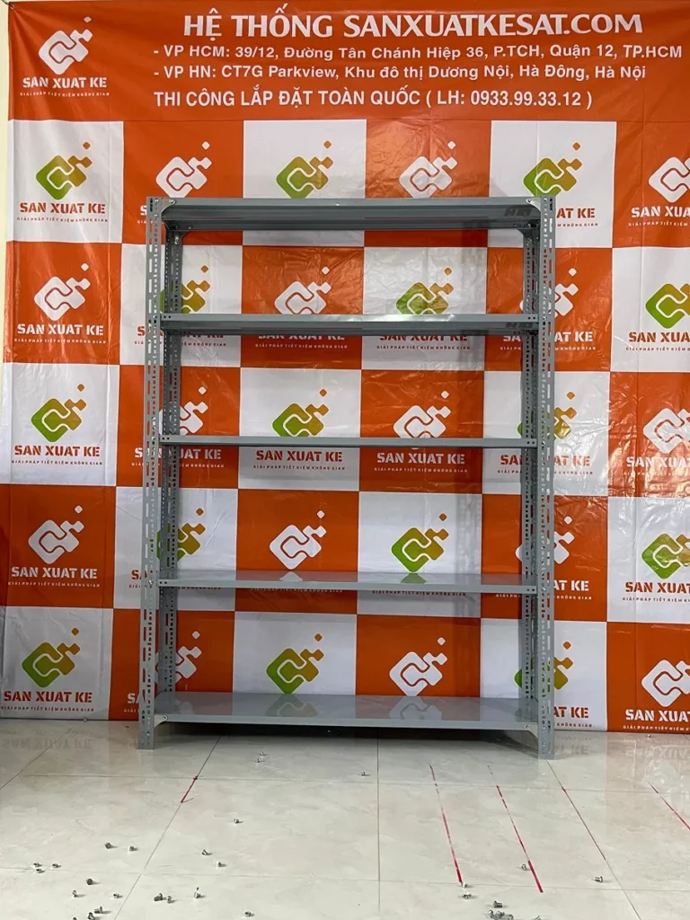 Giải pháp lưu trữ với kệ sắt v lỗ Hà Đông