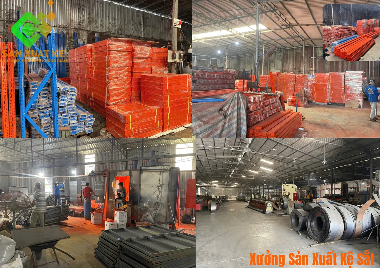Công nghệ sơn tại Xưởng sản xuất kệ sắt NCT Việt Nhật